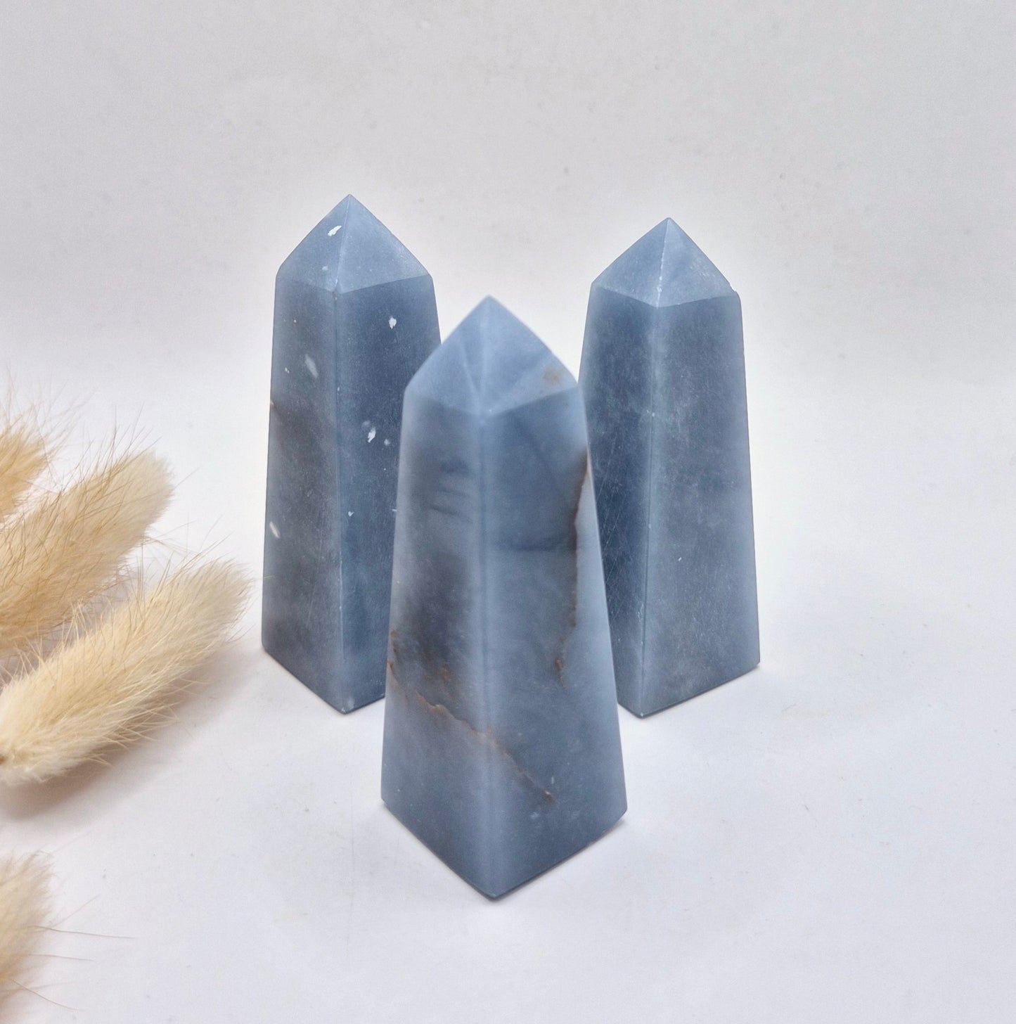 Angeliet Toren 7–9 cm | Hoge Kwaliteit Edelsteen Obelisk
