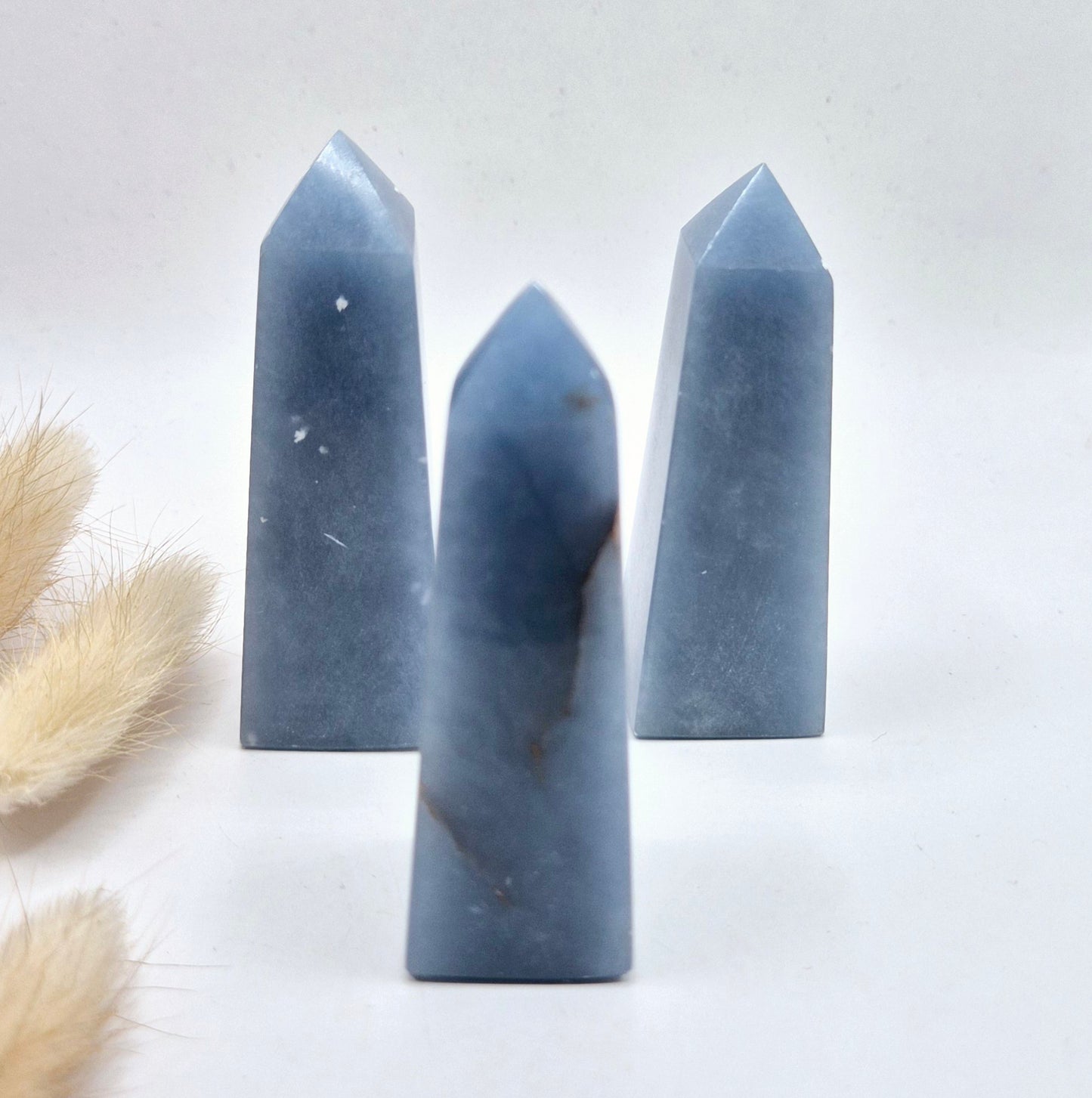 Angeliet Toren 7–9 cm | Hoge Kwaliteit Edelsteen Obelisk