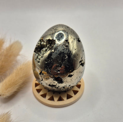 Edelsteen Bol Pyriet 40-50 mm – Hoge Kwaliteit met Druzy Kristallen