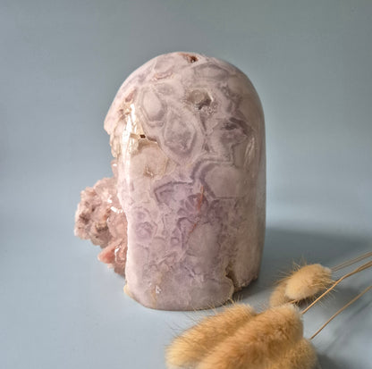 XXL Edelsteen Druzy Pink Amethist Geode Freeform van 3300 gram Statement Piece