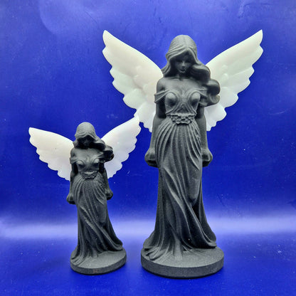 Shungite & Witte Jade Engel – beschermend edelsteen beeld