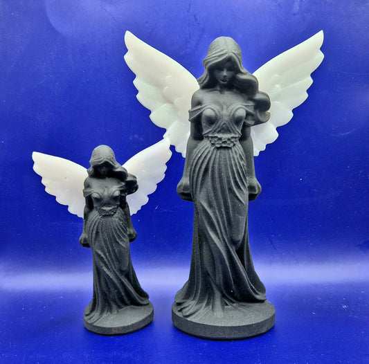 Shungite & Witte Jade Engel – beschermend edelsteen beeld