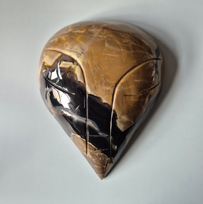 XL Edelsteen Volcano Agate Sculptuur (UV Reactief) – ± 3 kg