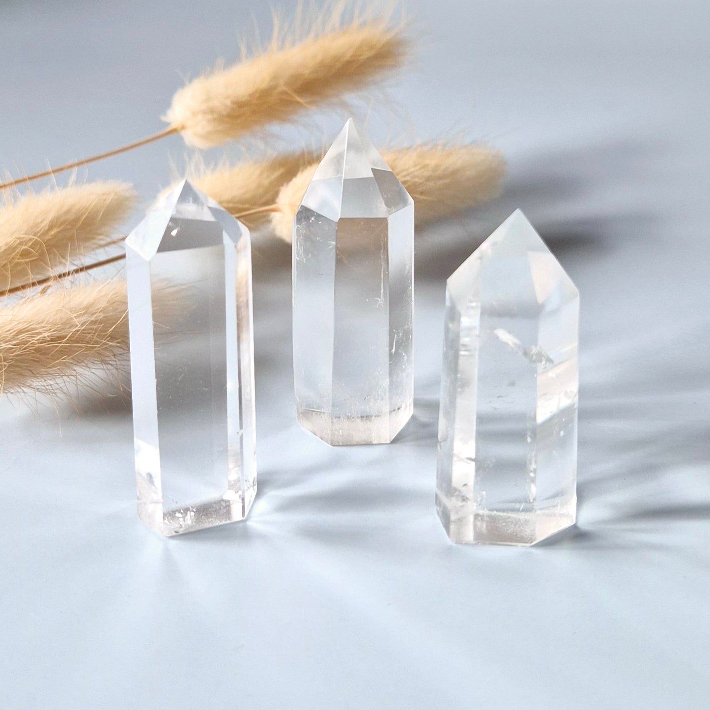 A+ Heldere Kwaliteit Edelsteen Bergkristal Toren / Obelisk 4-6cm (Clear Quartz Tower)