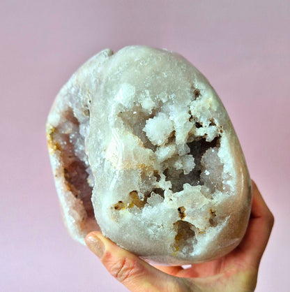 Druzy Pink Amethyst Freeforms &amp; Flames – Magische, sanfte Energie