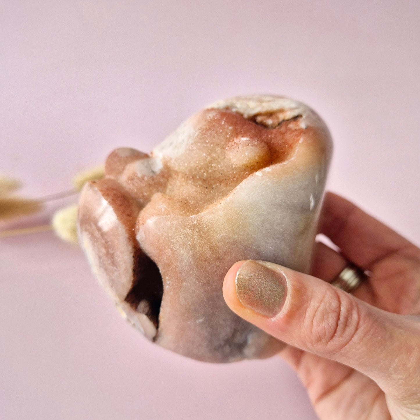 Druzy Pink Amethyst Freeforms &amp; Flames – Magische, sanfte Energie