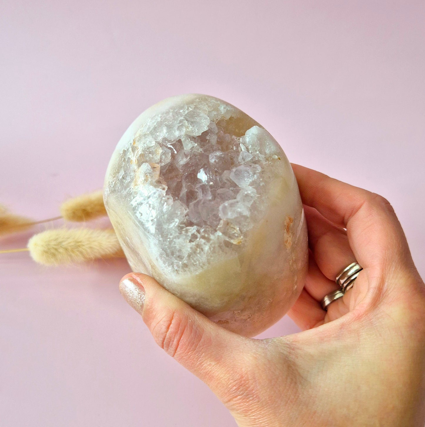 Druzy Pink Amethyst Freeforms &amp; Flames – Magische, sanfte Energie