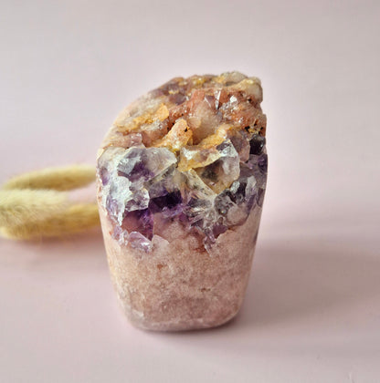 Druzy Pink Amethyst Freeforms &amp; Flames – Magische, sanfte Energie