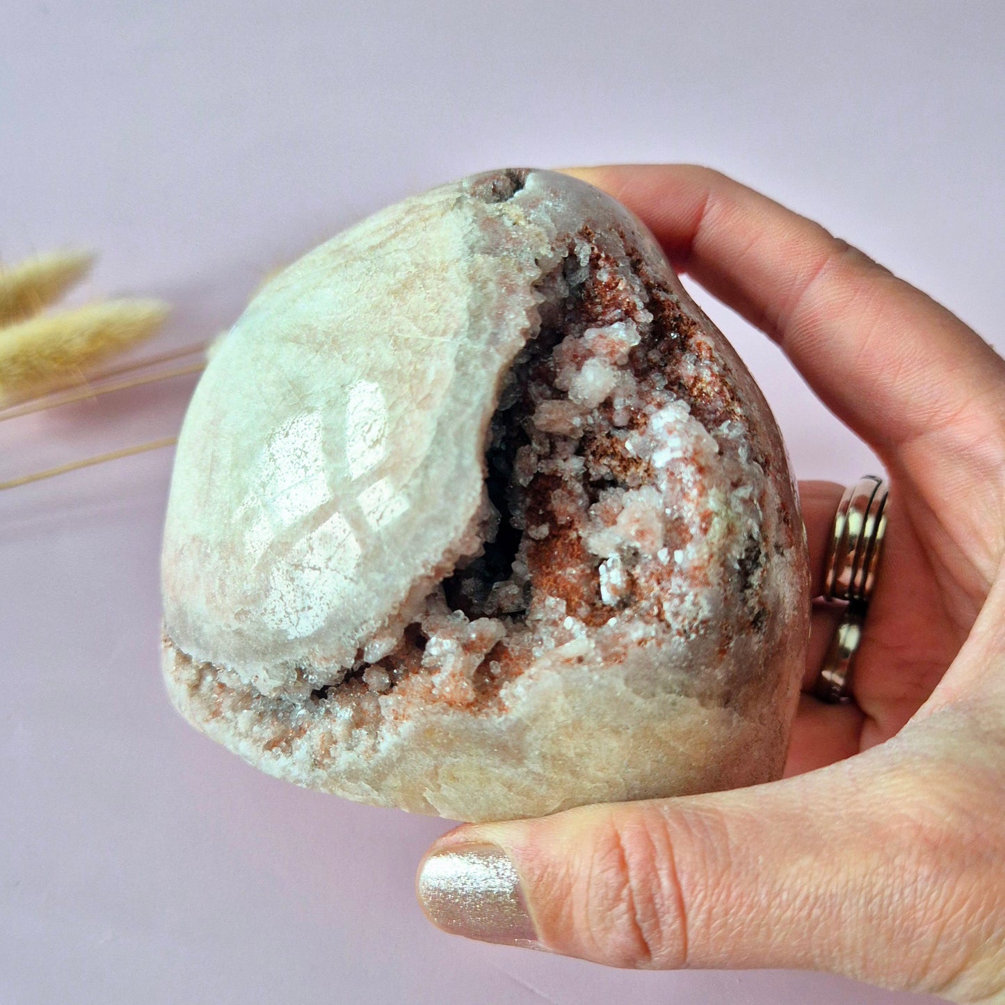 Druzy Pink Amethyst Freeforms &amp; Flames – Magische, sanfte Energie
