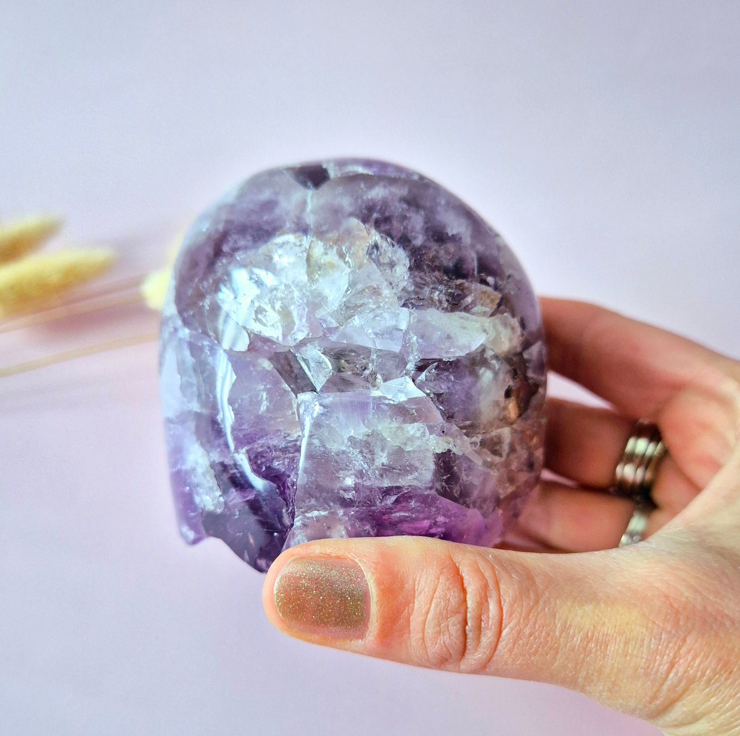 Gemstone Blue Moonstone Flame 7-9cm With Beautiful Flash