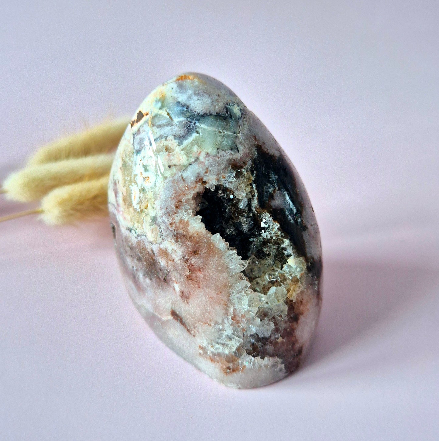 Druzy Pink Amethyst Freeforms &amp; Flames – Magische, sanfte Energie