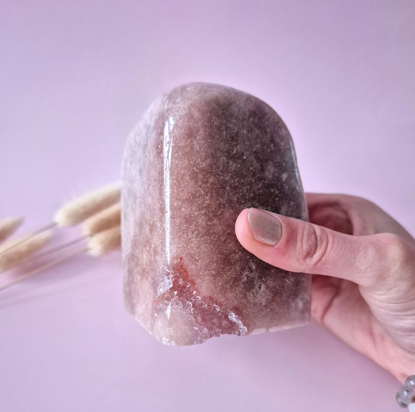 Druzy Pink Amethyst Freeforms &amp; Flames – Magische, sanfte Energie