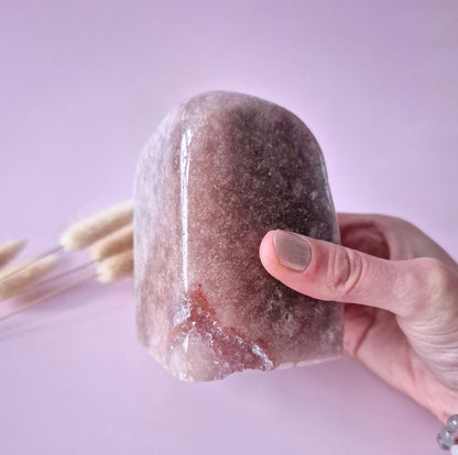 Druzy Pink Amethyst Freeforms &amp; Flames – Magische, sanfte Energie