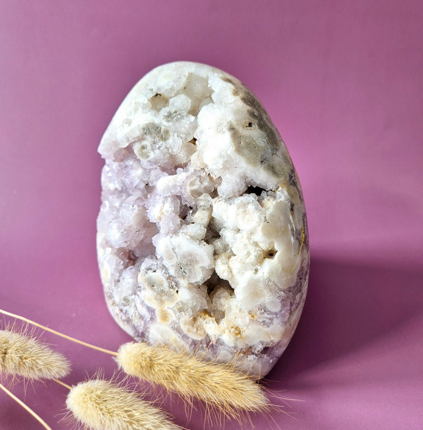 XL Edelsteen Druzy Pink Amethist Geode Freeform van 1700 gram Statement Piece