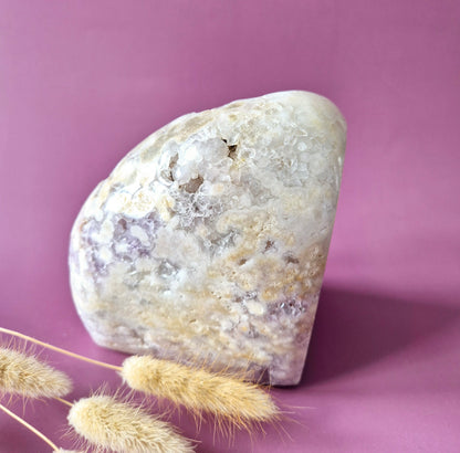 XL Edelsteen Druzy Pink Amethist Geode Freeform van 1700 gram Statement Piece