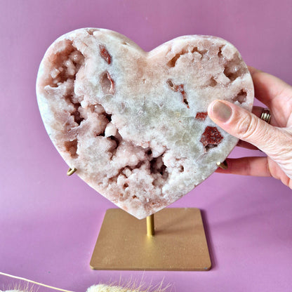 Druzy Pink Amethyst Freeforms &amp; Flames – Magische, sanfte Energie