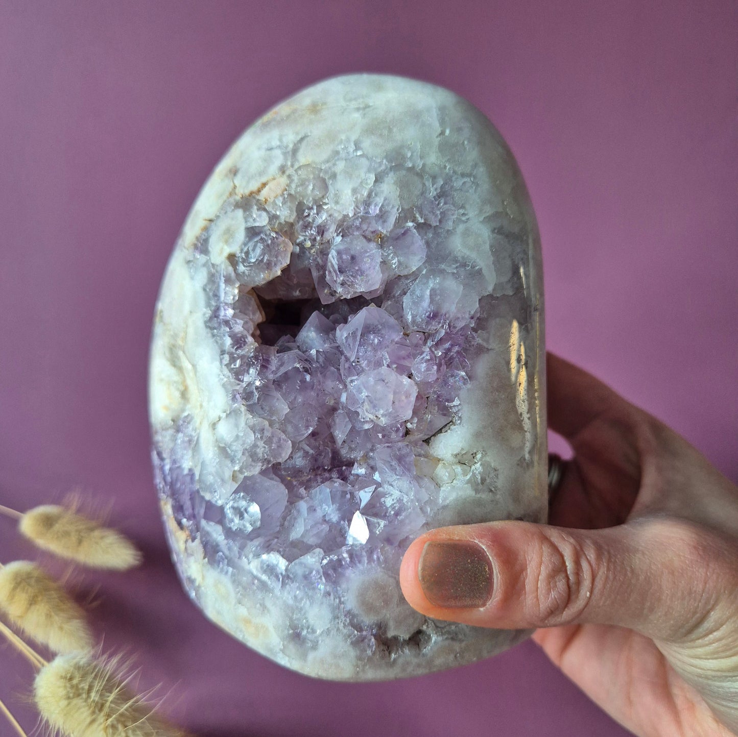Druzy Pink Amethyst Freeforms &amp; Flames – Magische, sanfte Energie