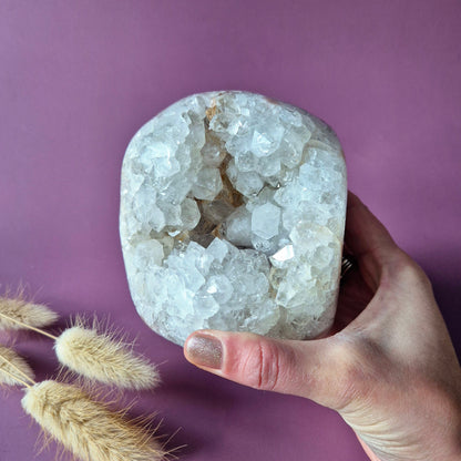 Gemstone Blue Moonstone Flame 7-9cm With Beautiful Flash