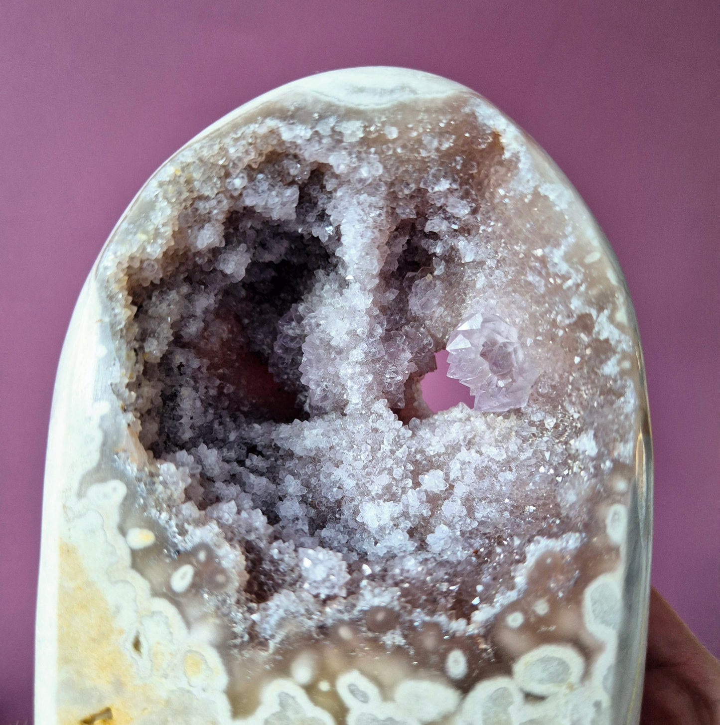 Druzy Pink Amethyst Freeforms &amp; Flames – Magische, sanfte Energie