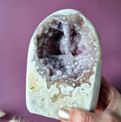 Druzy Pink Amethyst Freeforms &amp; Flames – Magische, sanfte Energie