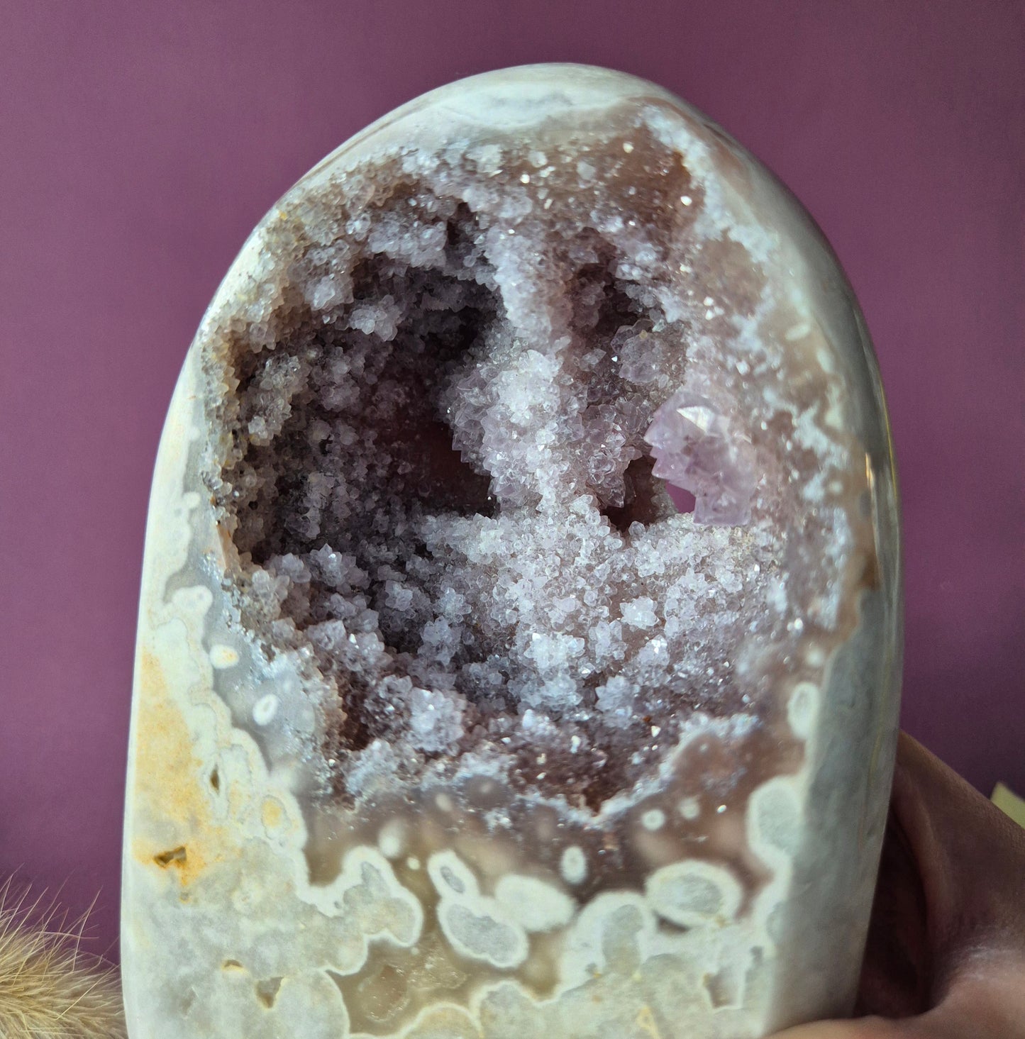 Druzy Pink Amethyst Freeforms &amp; Flames – Magische, sanfte Energie