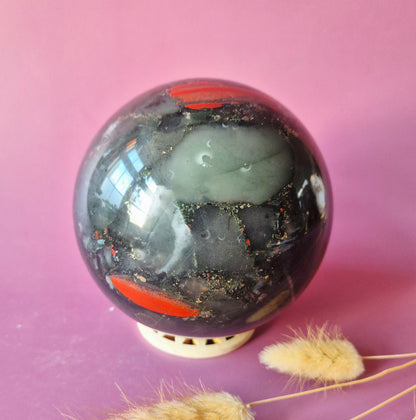 XL African Bloodstone XL Bol – 110 mm – 1829 g Edelsteen