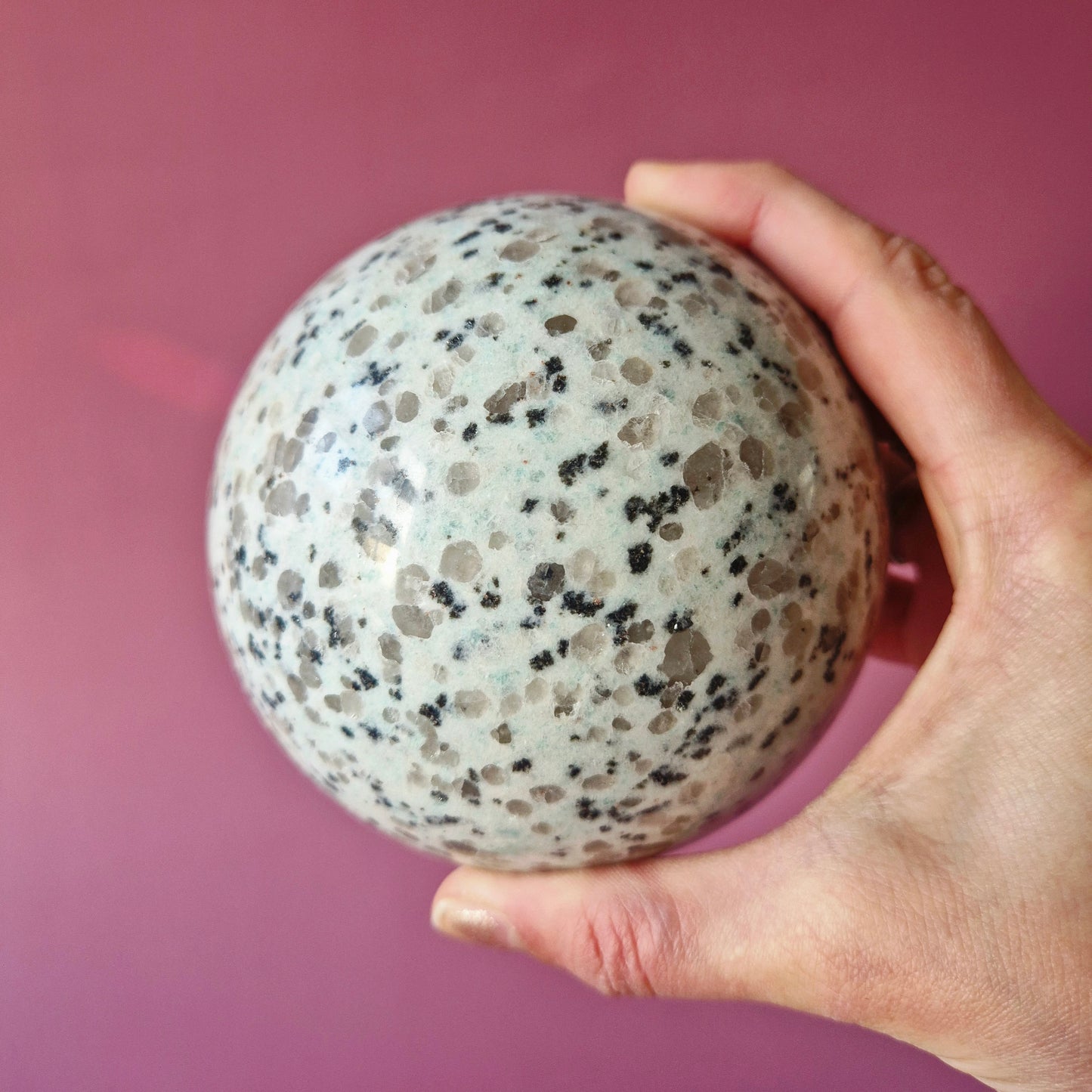 XL Kiwi Jaspis Bol – 100 mm – 1455 g Edelsteen