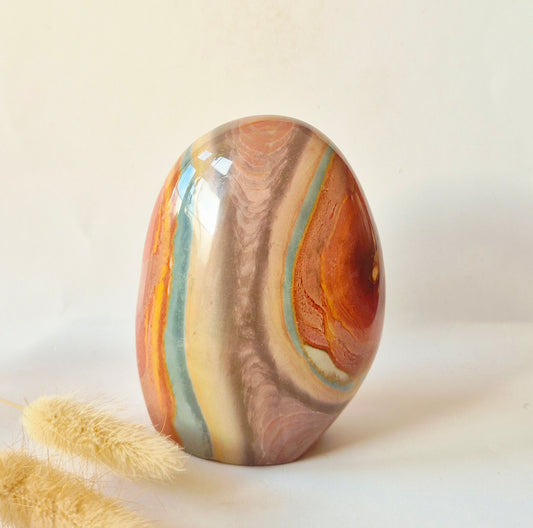 Edelsteen Spiritueel Statement piece Polychrome Ocean Jasper Freeform – 512 g