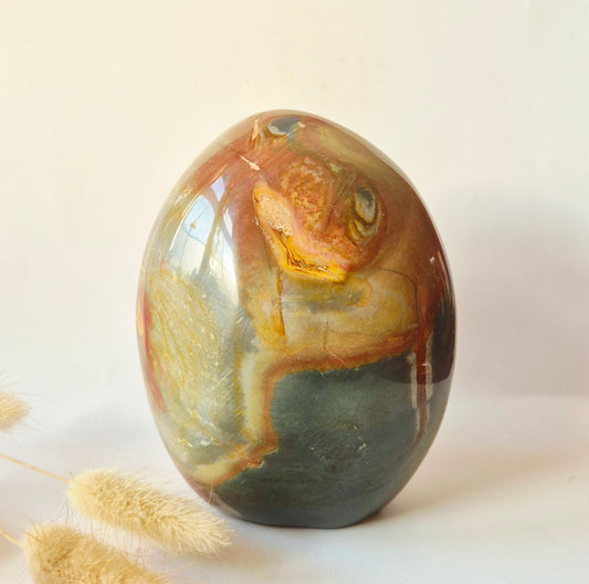 Edelsteen Spiritueel Statement piece Polychrome Ocean Jasper Freeform – 980 g