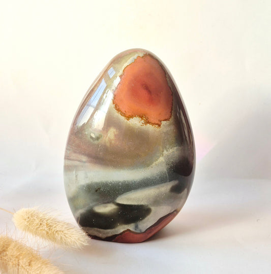 Edelsteen Spiritueel Statement piece Polychrome Ocean Jasper Freeform – 555 g