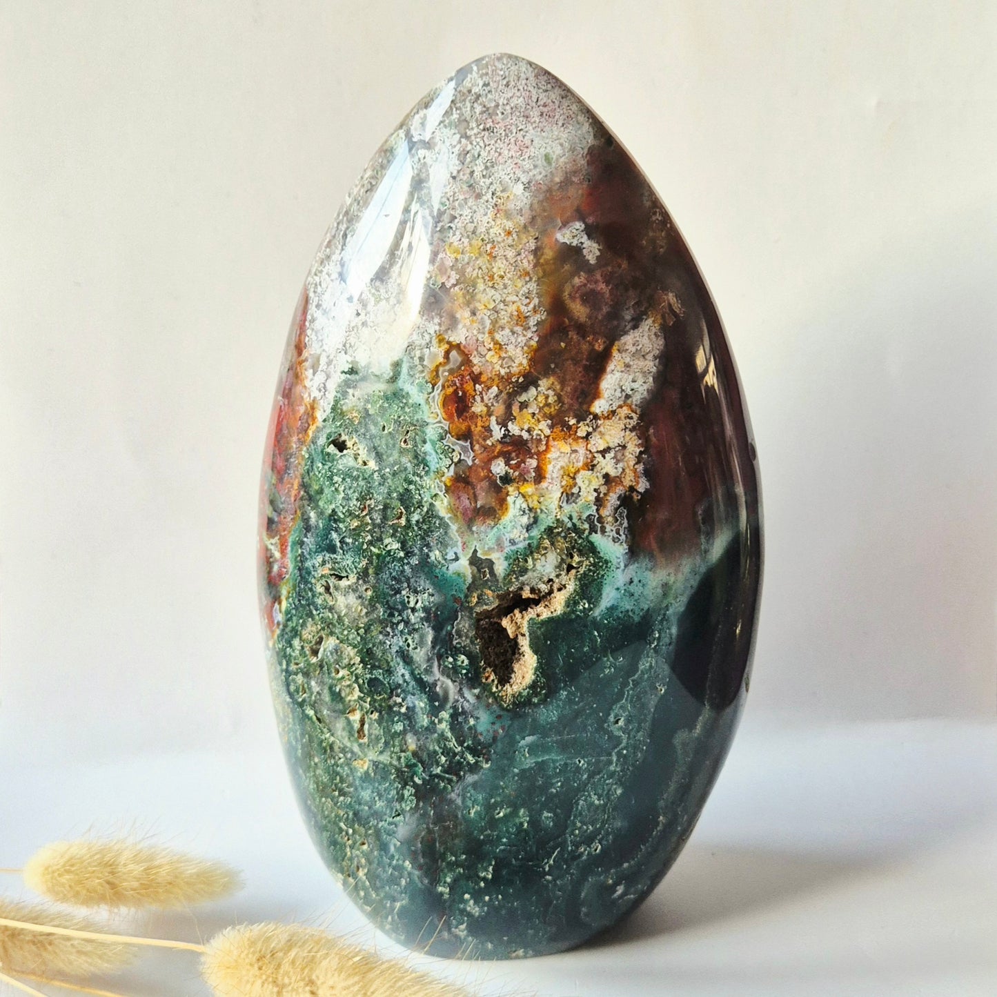 Ocean Jasper Freeform - 1467g Edelsteen Spiritueel Statement piece
