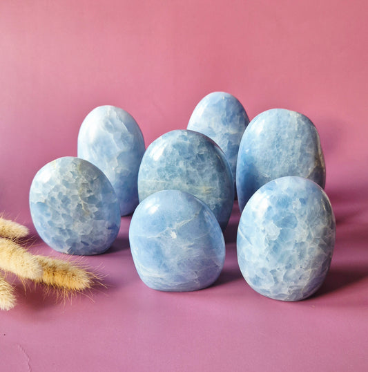 Edelsteen Celestien Freeform – Zachtblauwe ruststeen