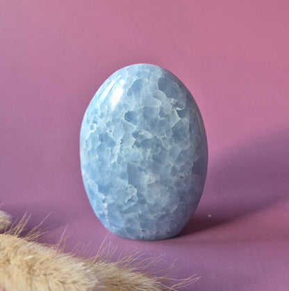 Edelsteen Celestien Freeform – Zachtblauwe ruststeen