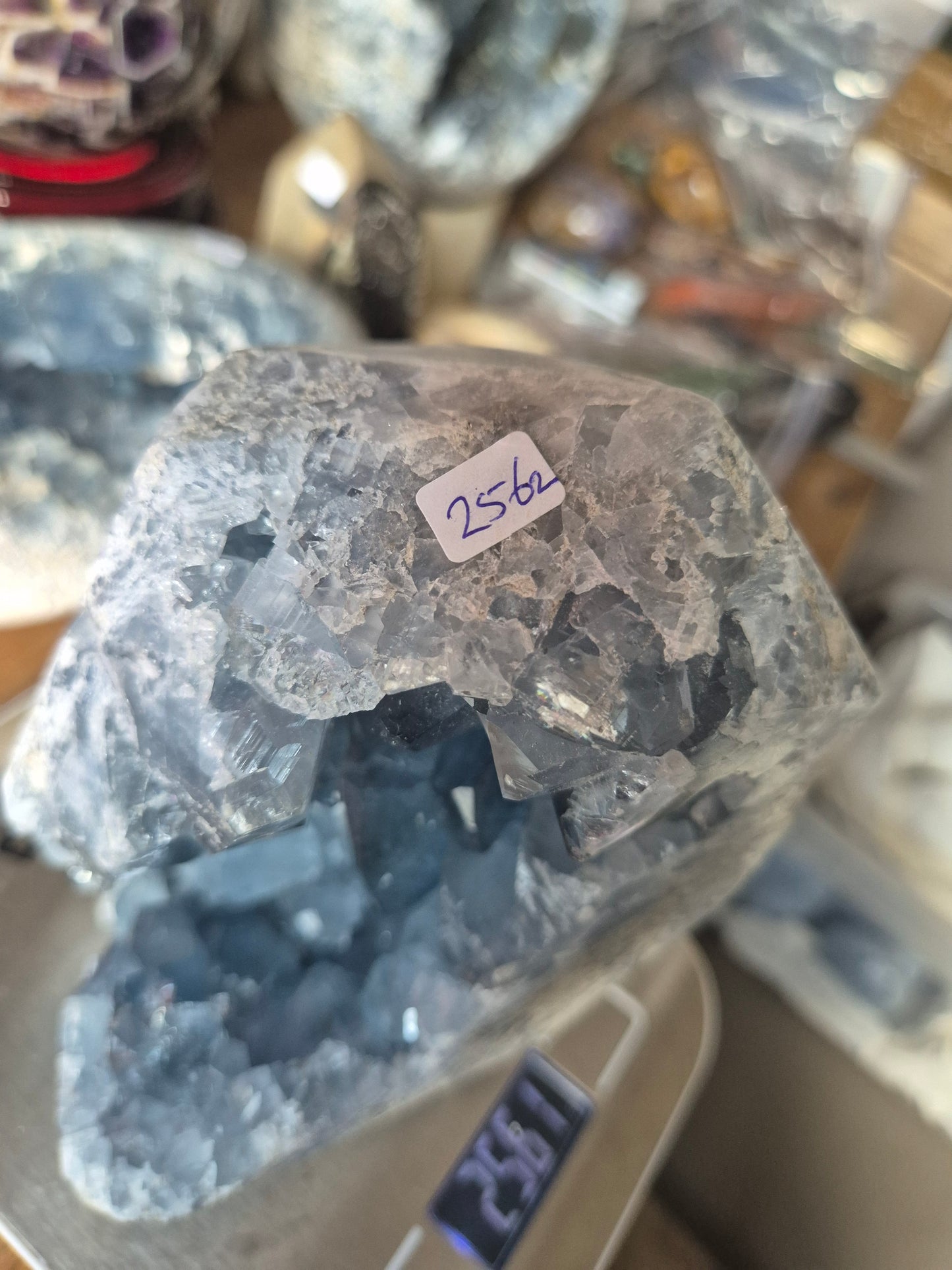 Celestien Geode – 2,56 kg | Rust, helderheid & engelenenergie Ruwe Edelsteen