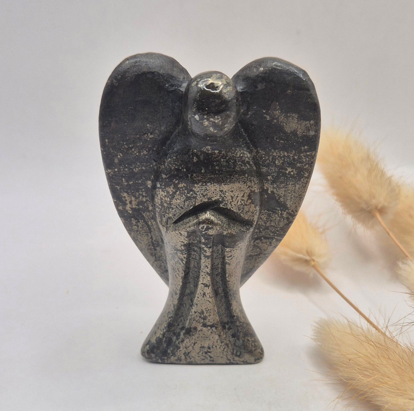 Pyriet Engel – Handgesneden Edelsteen Beeldje (8 cm)