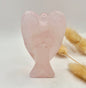 Rozenkwarts Engel – Handgesneden Edelsteen Beeldje (8 cm)
