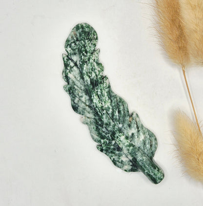 Edelstein Druzy Moosachat Herz auf Metallständer – Nr. 93 230 Gramm