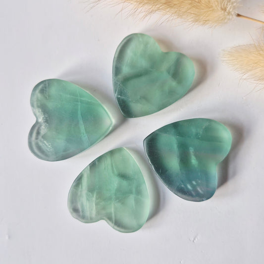 Edelsteen Hartje Zaksteen 3-4cm – Fluoriet