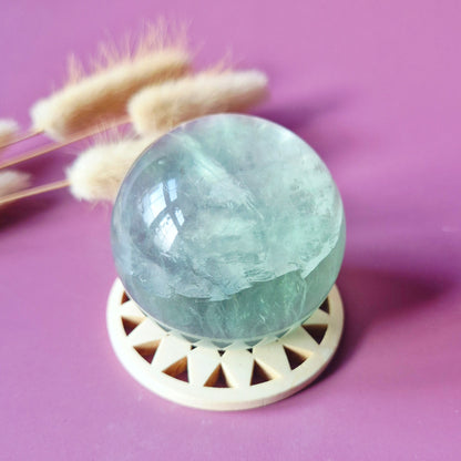 Edelsteen Groene Fluoriet Bol – 60-65mm