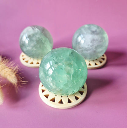 Edelsteen Groene Fluoriet Bol – 50-55mm