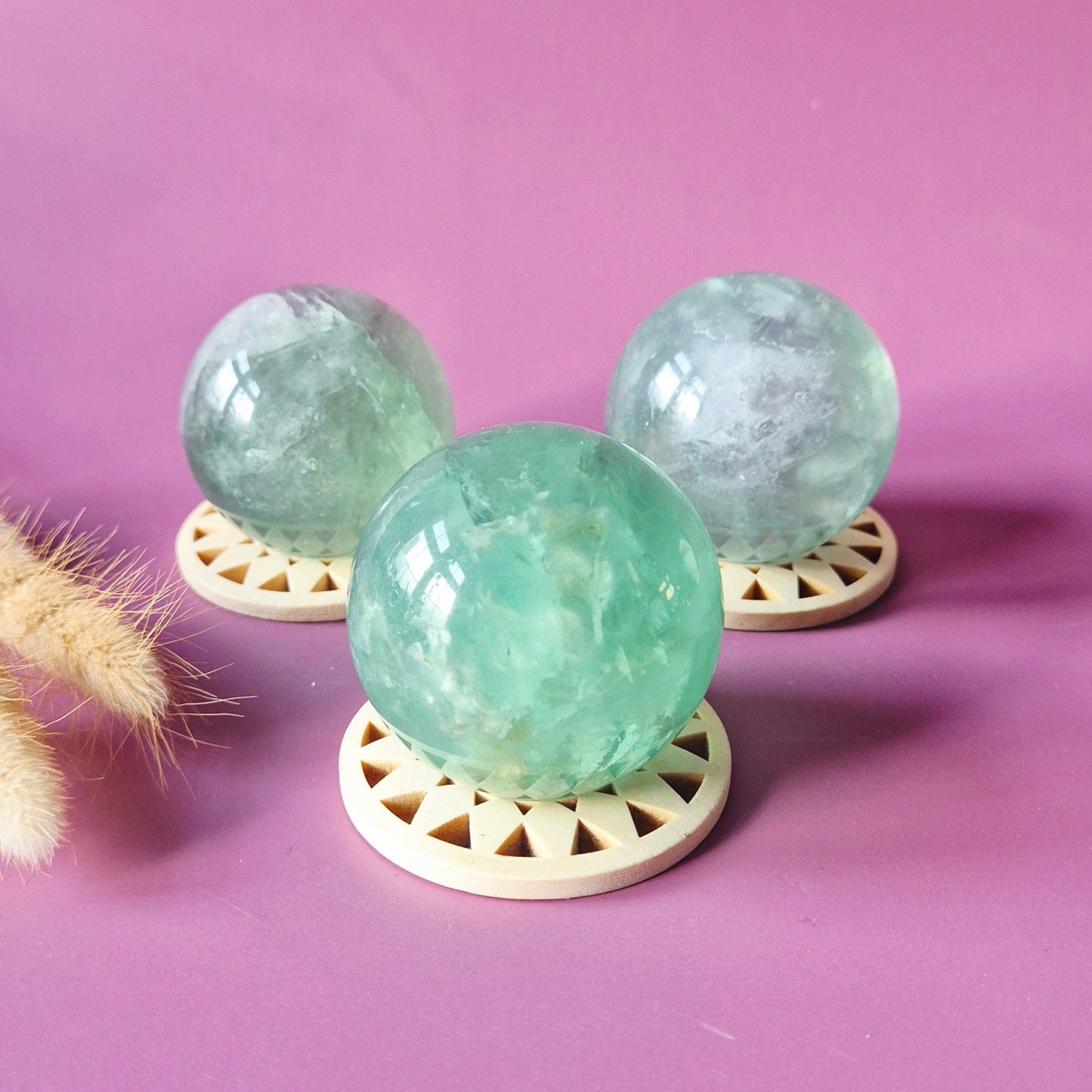 Edelsteen Groene Fluoriet Bol – 50-55mm