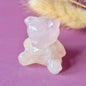 Edelsteen Facet Beer 4cm Crystal Carving – Rozenkwarts