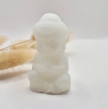 Edelstein Rosenquarz Buddha 5cm