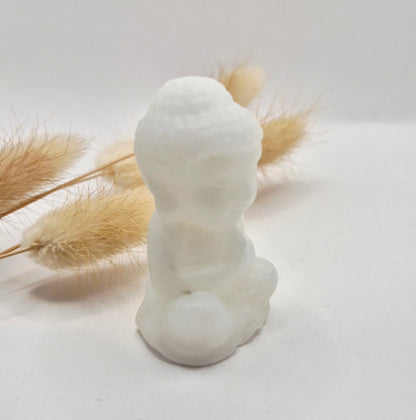 Edelstein Rosenquarz Buddha 5cm
