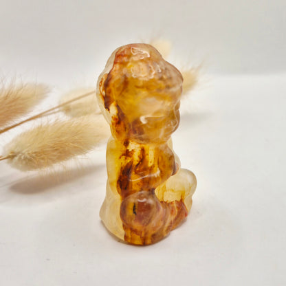 Edelstein Rosenquarz Buddha 5cm