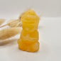 Edelsteen Gele Calciet Buddha 5cm