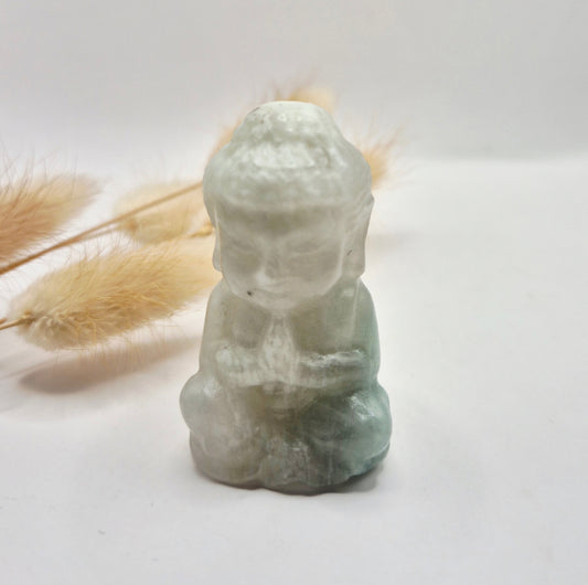 Edelsteen Fluoriet Buddha 5cm