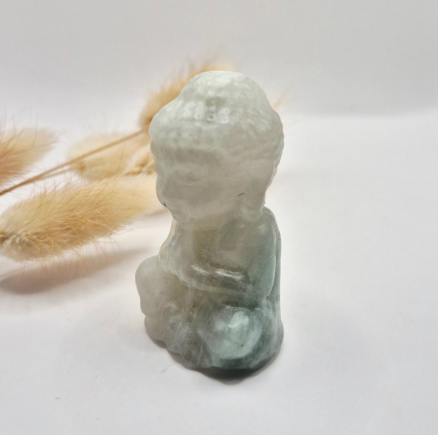 Edelsteen Fluoriet Buddha 5cm