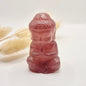 Edelstein Rosenquarz Buddha 5cm
