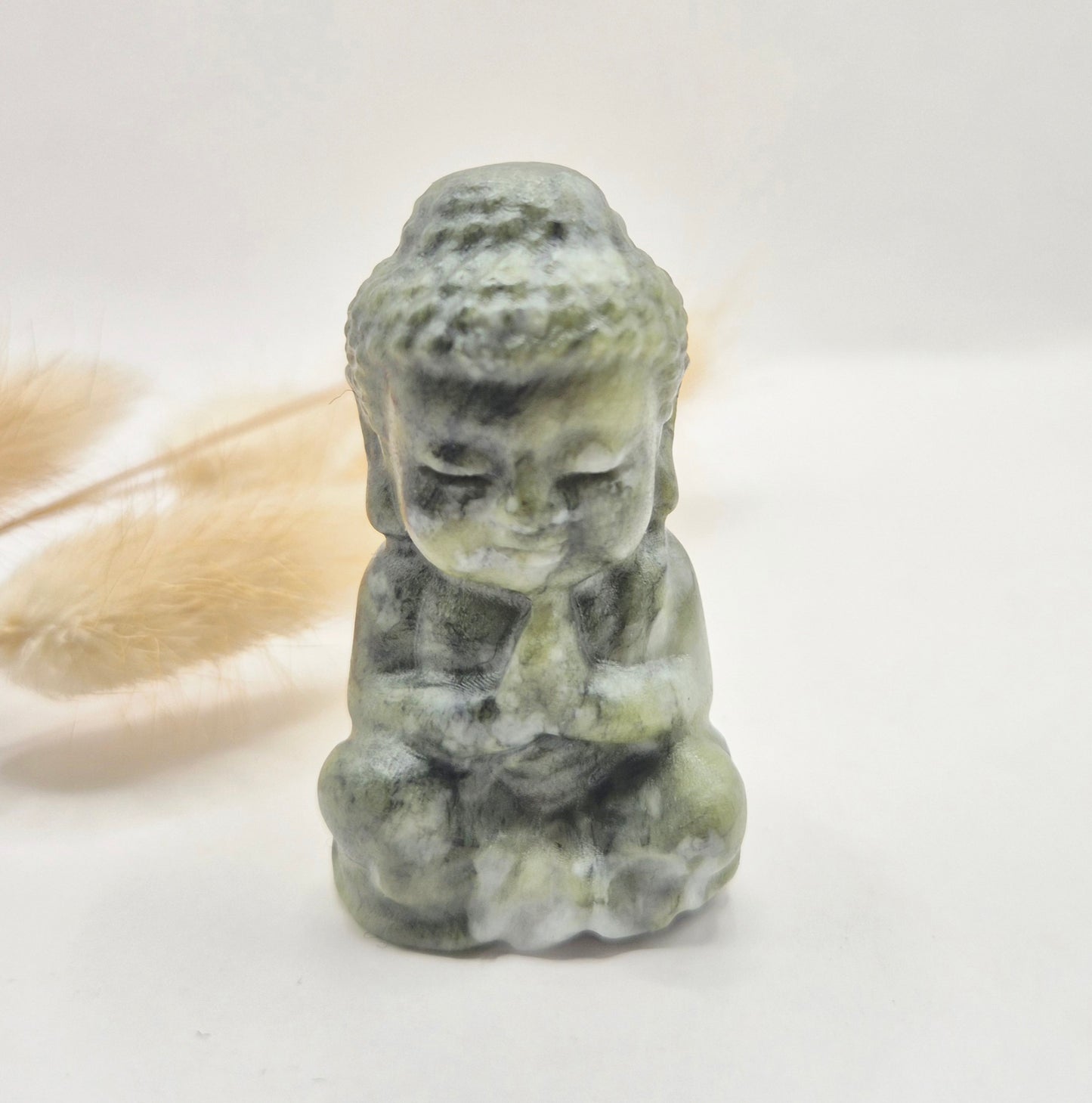 Edelstein Rosenquarz Buddha 5cm